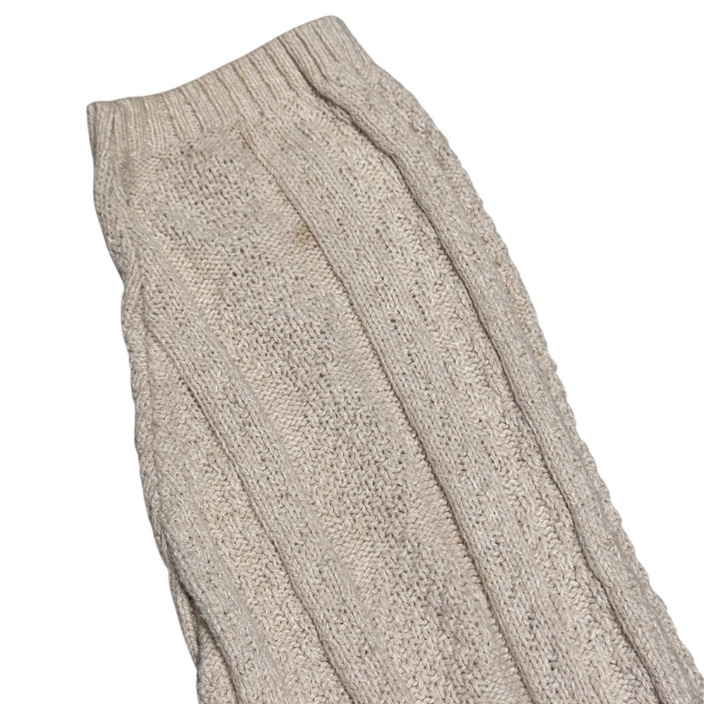 Northern Reflections Beige Cable Knit Sweater L Made in Canada - Picture 4 of 9